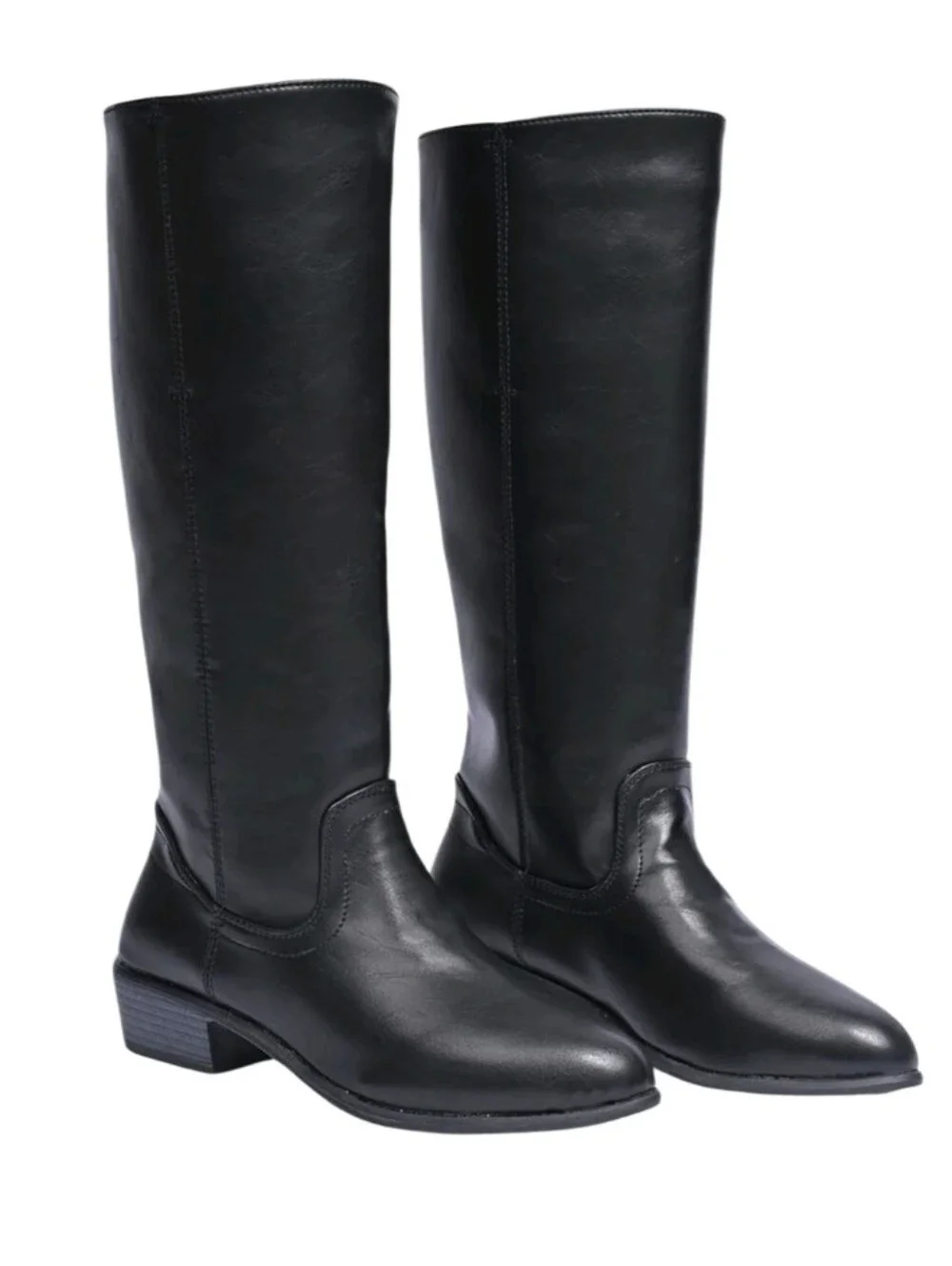 #sh01 Target Black Over-the-Knee Block Heel Boots